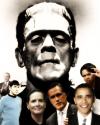 Cartoon: Frankenstein Family Portrait (small) by Tzod Earf tagged caricature,photo,manipulation