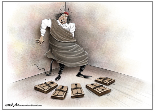 Cartoon: Gaddafi (medium) by Amer-Cartoons tagged gaddafi
