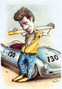 Cartoon: James Dean (small) by Stefan Kahlhammer tagged dean james flankale flankalan karikatur caricature kahlhammer idol legende rebell giganten
