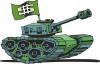 Cartoon: flag (small) by r8r tagged global hegemony fiat currency dollar tank war kbr halliburton