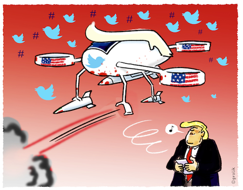 Cartoon: Game of drones (medium) by markus-grolik tagged welt,usa,iran,irak,militaerangriff,soleimani,regime,uspraesident,krieg,donald,trump,nahost,wirtschaft,politik,finanzen,eskalation,destabilisierung,mullah,twitter,welt,usa,iran,irak,militaerangriff,soleimani,regime,uspraesident,krieg,donald,trump,nahost,wirtschaft,politik,finanzen,eskalation,destabilisierung,mullah,twitter