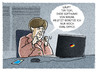 Cartoon: .... (small) by markus-grolik tagged nsa,prism,obama,merkel,spionage,abhören,software,usa,deutschland,unter,freunden,cartoon,oval,officegrolik