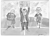 Cartoon: FC Groko (small) by Justen tagged söder,groko,csu,cdu,spd,innenpolitik,verjüngung