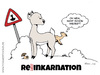Cartoon: Reh-inkarnation (small) by Tommestoons tagged reh,reinkarnation,inkarnation,wiedergeburt,auferstehung