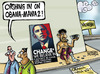 Cartoon: Will Obama bring CHANGE to India (small) by Satish Acharya tagged obama,india,visit,change,usa