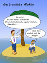 Cartoon: Gestrandete Makler (small) by Frank Zimmermann tagged insel,shirt,tie,sand,up,shut,cartoon,isle,island,palm,broker,stranded,makler,palme,meer,schlips,strand,versicherung,comic,lustig