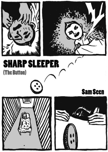 Cartoon: SHARP SLEEPER (medium) by sam seen tagged sharp,sleeper,sam,seen