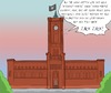 Cartoon: Parteiprogramm (small) by Rob tagged partei,party,pirat,piraten,pirates,rotes,rathaus,town,hall,flagge,flag