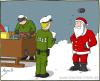 Cartoon: Zollkontrolle (small) by Hannes tagged weihnachten,zoll,kontrolle,weihnachtsmann,schlitten,geschenke,winter