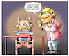 Cartoon: Lecker Groko-Suppe (small) by Troganer tagged schulz,merkel,cdu,spd,sondierung,koalition,verhandlung