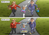 Cartoon: GROKO GESTERN UND HEUTE (small) by marian kamensky tagged groko,csu,cdu,spd,flüchtlinge,rechtspopulismus,seehofer
