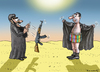 Cartoon: KAMPFEINSATZ (small) by marian kamensky tagged charlie,hebdo,terroranschlag,paris,karikatur,is