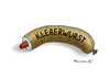 Cartoon: Kleberwurst (small) by marian kamensky tagged leberwurst,klebewurst,lebensmittel,wortspiel