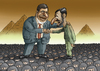 Cartoon: Moslembrüder Mursi Ahmadinejad (small) by marian kamensky tagged mohamed,mursi,ahmadinejad,moslembrüder,ägypten,president