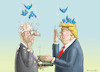 Cartoon: SHITAUGURATION (small) by marian kamensky tagged obama,trump,präsidentenwahlen,usa,baba,vanga,republikaner,inauguration,demokraten,wikileaks,faschismus