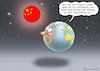 Cartoon: WARUM WIRD DER MOND ROT (small) by marian kamensky tagged blutmond,chinesen,erde