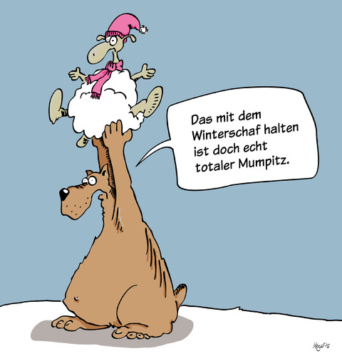 Cartoon: winterschlaf (medium) by Mergel tagged kalauer,winterschlaf,schaf,bär,mumpitz