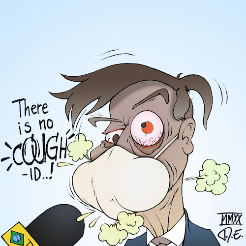 Cartoon: Bolsonaro COVID19 (medium) by Timo Essner tagged jair,bolsonaro,brasilien,brasil,brazil,covid19,corona,mns,mundnasenschutz,masken,masks,grippe,flu,influenca,präsident,president,cartoon,timo,essner,jair,bolsonaro,brasilien,covid19,corona,mns,mundnasenschutz,masken,grippe,präsident,cartoon,timo,essner