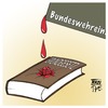Cartoon: Bundeswehreinsatz (small) by Timo Essner tagged bundeswehr,auslandseinsatz,krieg,terror,grundgesetz,gg,völkerrecht,syrien,afghanistan,deutschland,bundestag,cartoon,timo,essner