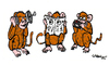 Cartoon: 3 Monkeys (small) by Carma tagged spying,animals,monkeys