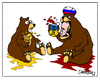 Cartoon: Ukraine (small) by Carma tagged ukraina,ukraine,putin,russia,war,onflicts,politics,bears,animals