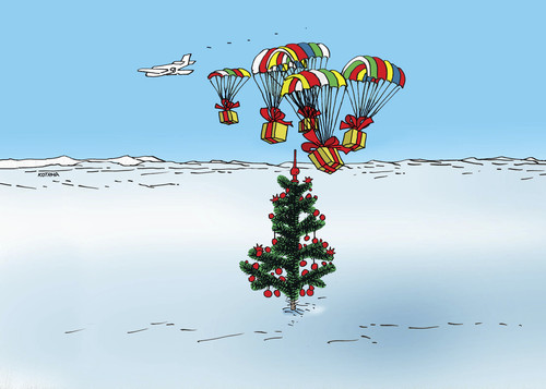Cartoon: zhod (medium) by Lubomir Kotrha tagged christmas,santa,claus,dedo,mraz