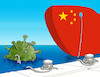 Cartoon: chinalod (small) by Lubomir Kotrha tagged china,covid,problems