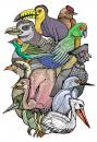 Cartoon: The eleven birds (small) by javierhammad tagged birds,nature,ecology,enviroment,natural