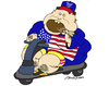 Cartoon: American Idle (small) by JohnnyCartoons tagged american,culture,obesity