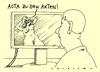 Cartoon: ACTA aus (small) by Andreas Prüstel tagged acta,internet,urheberrechrsabkommen,eu,ablehnung