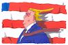 Cartoon: entrüstungssturm (small) by Andreas Prüstel tagged usa,trump,bannon,charlottesville,rechsradikale,rassismus,nazis,keine,distanzierung,entrüstung,cartoon,karikatur,andreas,pruestel