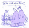 Cartoon: erna vogel (small) by Andreas Prüstel tagged tod,friedhof,hinterbliebene,vögel,vögeln,grabstein,tierliebe