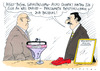 Cartoon: gottesteilchen (small) by Andreas Prüstel tagged gottesteilchen,higgsboson,papst,benedetto,ratzinger