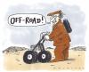 Cartoon: im gelände (small) by Andreas Prüstel tagged landrover,rollator,senioren