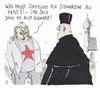 Cartoon: papstfindung (small) by Andreas Prüstel tagged papst,rücktritt,neubesetzung,pastor,pfaffe,cartoon,karikatur