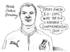 Cartoon: spielbruder (small) by Andreas Prüstel tagged fußballweltmeisterschaft,vorrunde,ghanadeutscland,boateng