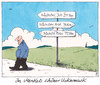 Cartoon: uckermark (small) by Andreas Prüstel tagged uckermark,mecklenburg,vorpommern,angela,merkel,landflucht,unterversorgung,cartoon,karikatur,andreas,pruestel