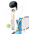 Cartoon: Novak Djokovic (small) by Ulisses-araujo tagged novak djokovic