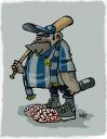 Cartoon: Bad supporter (small) by kap tagged football,cartoon,humor,supporter,soccer