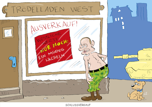 Cartoon: Ausverkauf (medium) by astaltoons tagged putin,ukraine,eu