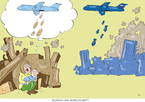 Cartoon: Wunschdenken (medium) by astaltoons tagged putin,ukraine,krieg,opfer,putin,ukraine,krieg,opfer