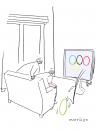 Cartoon: Ermüdungserscheinung (small) by Mattiello tagged olympia,sport,fernseheh,paar,mann,frau