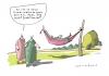 Cartoon: Sturheit (small) by Mattiello tagged hängematte,mann,frau,beziehung,musse,ausspannen
