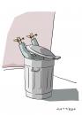 Cartoon: US-Abfall (small) by Mattiello tagged bush,us,präsidentschaft
