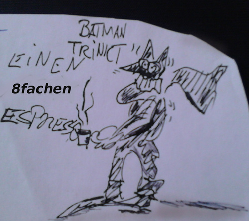 Cartoon: batman action (medium) by ab tagged batman,espresso