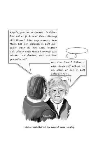 Cartoon: Ehekrach? (medium) by BES tagged ehe,beziehung,scheidung,missverständnisse,politik,politiker,philosophie,vision,liebe