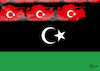 Cartoon: Libyen-Einsatz (small) by Paolo Calleri tagged eu,tuerkei,afrike,nordafrika,libyen,anakara,praesident,recep,tayyip,erdogan,truppen,parlament,abgeordnete,akp,entsendung,militaer,usa,russland,destabilisation,eskalation,mittelmeer,anrainer,bedrohung,karikatur,cartoon,paolo,calleri