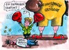 Cartoon: Merkels Kraftakt (small) by RABE tagged merkel,cdu,bundesregierung,kraftakt,boxen,knockout,finanzbranche,banker,vermögende,geld,euro,boxhandschuhe,sozialhilfe,sozialhilfeempfänger,sozialamt,arbeitamt,armut,hartz,iv,arbeitslosigkeit,unterschicht,bundeskanzlerin