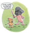 Cartoon: Die Wurst im Film (small) by mele tagged wurst,film,starwars,darthvader
