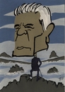 Cartoon: Gauck - Blick in die Zukunft (small) by tiede tagged gauck,joachim,bundespräsident,caspar,david,friedrich,tiede,tiedemann